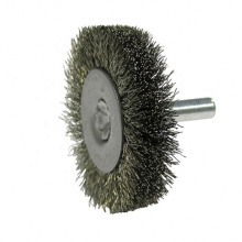 Crimped Stainless  Steel Wire Rotary Drill  Grinding Wheel Brush with Shank